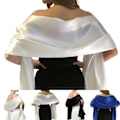 Miniatyrbild 2 av 2: Silksleen Brudslöja Wrap Stole Sjal Bröllop Brudtärna Sjal beige beige