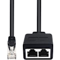 Pikkukuva 5 / 5: RJ45 Verkon Jakajakaapeli, RJ45 1 Uros 2 Naaras Ethernet Cat 5/CAT 6 LAN Ethernet-kaapelin Jatke Surffaa verkossa (Käytä Samanaikaisesti(1-pari)