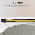 Miniatyrbillede 3 af 5: 6-polet Han til 8(6+2) polet Han PCIe Adapter Strømkabel Server Pci