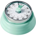 Miniatyrbild 1 av 4: Rostfritt stål Vintage Kök Timer med Magnetisk Baksida, 60-Minuters Nedräkning och Hög Ring - Idealisk Mekanisk Timer(Grön)