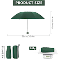 Miniatyrbillede 2 af 7: Rejseparasol, 6 Ribber Mini Rejseparasol Stærk Parasol Foldbar Solparasol Vindtæt Regnparasol Letvægts Lille