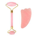 Miniatyrbild 1 av 10: UNIQ Jade Roller Rose Quartz + Guasha Stone | för ansiktet