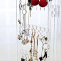 Miniatyrbild 8 av 9: Earring Stand - Smyckesställ för örhängen och halsband - 4 sidor