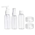 UNIQ Reseflaskor 5-pack med 3 st 50 ml flaskor och 2 st krämburkar