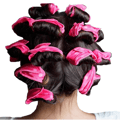 Magic Sponge Curlers - Varmefrie Papiljotter i Rosa, 20-pakning