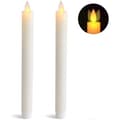 LED Kronelys 2 stk. - Hvid
