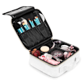 Miniatyrbild 1 av 2: UNIQ makeup resväska - necessär / kosmetikväska för all din makeup - Vit