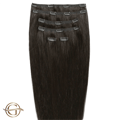 Gold24 Clip on hårspenne 2# mørkebrun - 60 cm