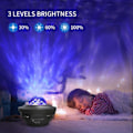 Miniatyrbild 2 av 8: LED Galaxy Sky Projector - Stjärnprojektor med Bluetooth-högtala Svart
