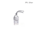 Miniatyrbild 1 av 9: Hängande Diffuser Luftfräschare Bilparfymflaska Doft Tomma Glasflaskor silver-1PC