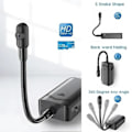 Miniatyrbillede 1 af 4: HD trådløst wifi-kamera, justerbar push-fotolinse, 90° vidvinkel + 128 GB Micro TF SD-kort