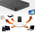Miniatyrbild 3 av 4: Extern hårddisk - Seagate - Expansion - 2 TB - USB 3.0 - Portabel Svart
