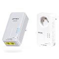 Miniatyrbillede 1 af 2: 600 MBPS WIFI Powerline Socket Pack - OPTEX - HOME PLUG AV 1.1 - WEP, WPA-PSK, WPA2-PSK
