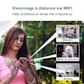 Miniatyrbild 4 av 4: Mini Wifi IP övervakningskamera H19 HD 30 fps rörelsesensor och mörkerseende + 64 GB micro SD-kort Svart