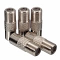 Miniatyrbild 1 av 4: TEMPSA 5st F Typ Plug RF Koaxial IEC Antenn Plug Hane Adapter Twist Connector Aluminiumlegering