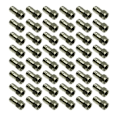 Miniatyrbillede 1 af 3: Parti med 50 stik type F i messing RG6 – han 75Ω Unispectra SC-Fm-6-C.360HEX