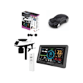 Miniatyrbild 1 av 4: PRO COLOR WIFI VÄDERSTATION UTOMHUSMÄTARE/REGNMÄTARE + Trådlös Porsche-mus SVART