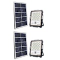 Miniatyrbild 3 av 4: SOLAR LED PROJECTOR 1000 LUMENS 10W + 12W sol panel med detektor för garage, fasader, porcher IP65. SVART