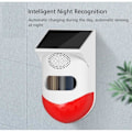 Miniatyrbild 1 av 4: Soldriven inomhus utomhus infrarött larm 120dB trådlös fjärrkontroll för ditt hemsäkerhetssystem