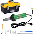 Miniatyrbillede 1 af 4: Kotsy Plastic Welding 1600W med Værktøjskasse, 40-600℃ Varmluftsvejsning med Værktøjskasse Speed Dyser Roller Pe PVC35