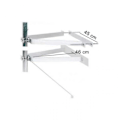 Pikkukuva 1 / 4: Seinäkiinnitys - ERARD - 800872 - 46 cm - Sininen Clear Protect sinkki - 25 x 50 mm tangolle