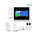 Miniatyrbillede 1 af 4: Tuya SET A Smart Home Security Alarm System – Wifi, GSM, Tyverisæt Touch Screen, Mobilapplikation