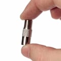 Miniatyrbild 4 av 4: TEMPSA 5st F Typ Plug RF Koaxial IEC Antenn Plug Hane Adapter Twist Connector Aluminiumlegering