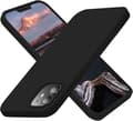 iPhone 12 Skal, Silikon Stötsäkert Telefonfodral Med [Mjukt Anti-Rep Microfiber Foder] 6.1 Tum, Svart