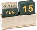 Evighetskalender, skrivbordskalender i trä, daglig vändkalender. 1pc