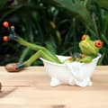 En unikt formad grodskulptur 1PC