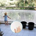 9,8 ft sikkerhedsnet kompatibelt med kæledyr/børn/legetøj, robust mesh-stofmateriale