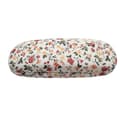 Blomstret foldbart brilleetui i bomuld Retro blomstret forfriskende simpelt brilleetui pastoral stil foldbart (stil 3)