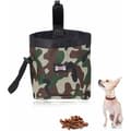 Foderpåsar 13 x 6 x 13,5 cm Hundträningsväska med dragsko Avfallspåsedispenser för matförvaring Husdjursleksaker Vattentät + Stark (Grön)