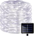 10M 100-LED Solarlys, 8 Moduser Vanntett Hage Juletre Dekor