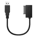 35 cm USB-adapter PC SATA til USB 2.0-konverter Slimline 13-pinners 6P+7P CD DVD ROM-drivenhetskabel for bærbar PC