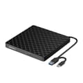 Extern CD DVD-enhet för bärbar dator, USB 3.0 CD-enhet för PC Windows 11/10/8.1/7, USB C DVD-brännare för Windows Linux Mac