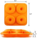 3 st 10 cm munkbakformar, fullstorlek, non-stick silikonformar, munkformar, 3 färger