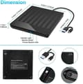 Miniatyrbilde 4 av 5: DVD-spiller Ekstern DVD-brenner USB 3.0 TypeC PC Universal CD/DVD-leser/-skriver