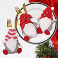 6-pack jultomte platsmatta, jultomte bordsdekoration