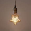Edison Lampe Retro Glødelampe E27 i Stjerneform (2700k Varm Hvit) Hy