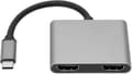 2025 Senaste Modell 4K 4 i 1 USB C till Dubbel HDMI-omvandlare, MultiScreen Strömadapter Hub, USB3.0