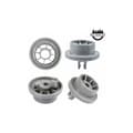 Set med 4 diskmaskinshjul för nedre korg, diskmaskinshjul för Siemens, Bosch 165314