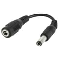 5.5 x 2.5mm Hane till 3.5mm Hona DC-kontaktadapter, Längd: 12cm