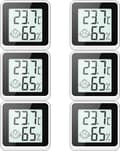Mini digital termometer hygrometer inomhus 6 stycken, rumstermometer rumstermometer temperatur- och fuktighetsmätare