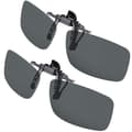 Clip-on solglasögon, [2-pack] Herr/dam UV400 Uppfällbara Polariserade Solglasögon - Bekväm och Säker Passform Över