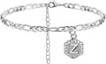 Miniatyrbild 1 av 5: Initial Anklets för Kvinnor Silver Anklet Guld Bokstav Anklet med Initialer Guld Anklets för Kvinnor Initial Anklet Silver Anklets för Kvinnor Initial