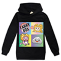 Miniatyrbilde 4 av 5: LANKYBOX Kids 3D Print hettegenser Gensere med lomme black 130cm