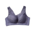 Miniatyrbilde 4 av 5: Trådløs BH Dame Pustende Push Up Bralette Girl Lace Mesh blue 36/80