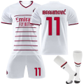 Miniatyrbild 1 av 2: Ac Milan Away Barn Herr Fotbollströja Träningströja Kostym 22/23 IBRAHIMOVIC 11 S