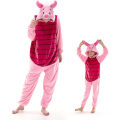 Miniatyrbillede 1 af 3: Snug Fit Unisex Voksen Onesie Pyjamas Flanell Cosplay Animal One Piece Halloween kostume Nattøj Hjemmetøj Q ike 105cm Piglet M